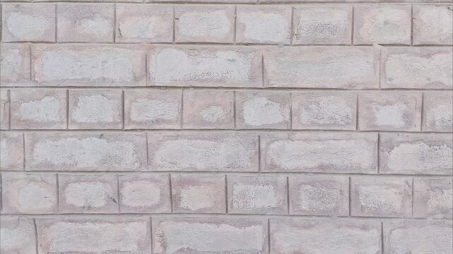 Authentic light grey brick wall texture background architecture
