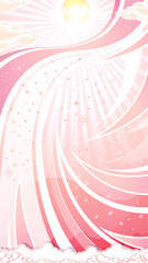 Background with summer pink theme