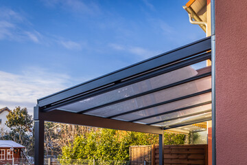 Modern awning, patio with pergola awning
