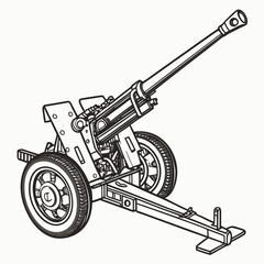 vector illustration of a bulldozer