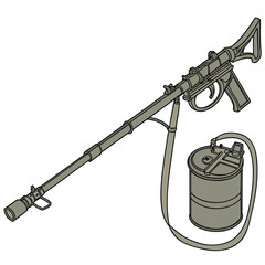 assault rifle vector illustration