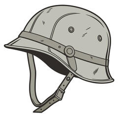 military helmet vector illustration