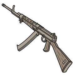 assault rifle vector illustration