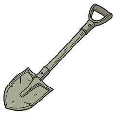 shovel isolated on white background