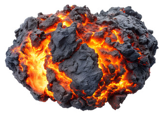 Lava rock with magma
