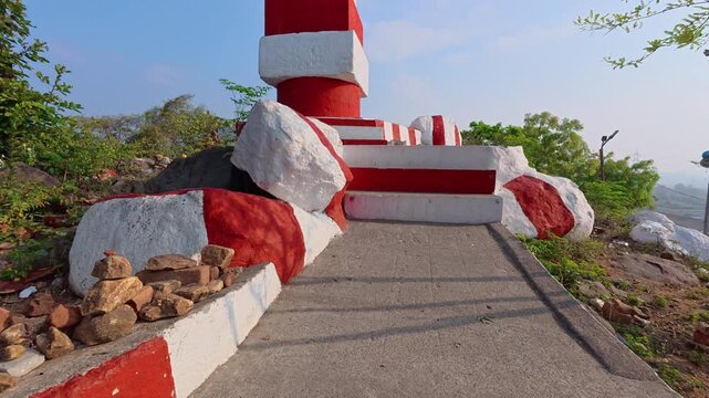 Veera Anjaneyar Kovil Pudupakkam and Anjaneyar Temple Sannidhi and Sri Vyasaraja Tirtha Pratishthita are the hill top temples at Gajagiri Hills, Kelambakkam, Vandalur Road, Pudupakkam, Chennai.