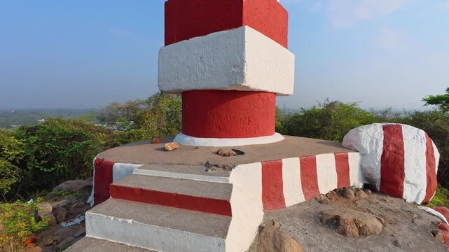 Veera Anjaneyar Kovil Pudupakkam and Anjaneyar Temple Sannidhi and Sri Vyasaraja Tirtha Pratishthita are the hill top temples at Gajagiri Hills, Kelambakkam, Vandalur Road, Pudupakkam, Chennai.