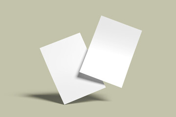 A4 Flyer Blank Mockup