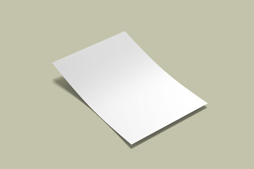 A4 Flyer Blank Mockup