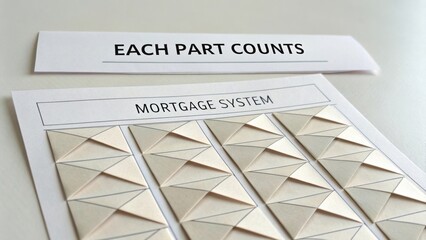 Each Part Counts: Visual Representation of Mortgage System with Geometric Patterns and Informative Layout