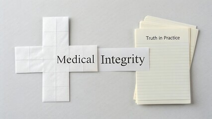 Conceptual Image Representing Medical Integrity with Notes on Truth in Practice for Healthcare Professionals