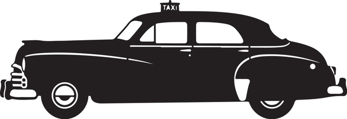 Black Police Car Silhouette Vector