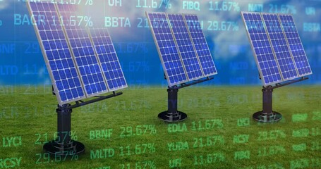 Animation of statistics and data processing over rugby player in sports stadium - Powered by Adobe