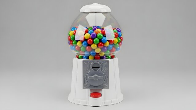 Colorful gumball machine