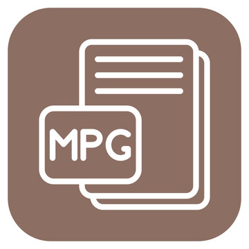 Vector Design MPG Icon Style