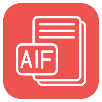 Vector Design AIF Icon Style