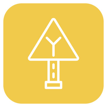 Vector Design Y Intersection Icon Style