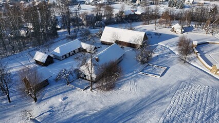Sądecki Park Etnograficzny, największe muzeum skansenowskie w Małopolsce, prezentujące architekturę drewnianą i tradycyjną kulturę ludową Sądecczyzny. Nowy Sącz, Małopolska, Polska, Europa © Albin Marciniak