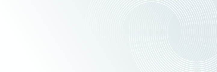 White abstract background. Modern circle lines pattern. Futuristic concept. Minimal geometric design.