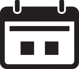 Minimalist calendar icon design Vector