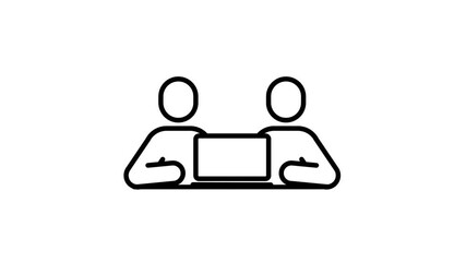 Two people are seated directly across from each other at a shared workstation to emphasize the importance of face to face communication and active collaboration in a modern office environment