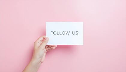 Minimal Social Media Call to Action