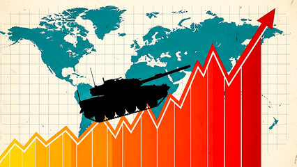 Geopolitical tensions driving a sharp increase in global defense expenditure