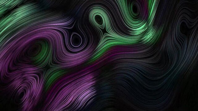 Colorful patterns move and shift in abstract design