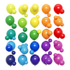 Colorful balloon array