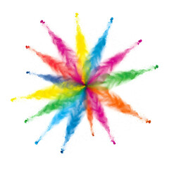 Fototapeta premium Explosion of colorful powder