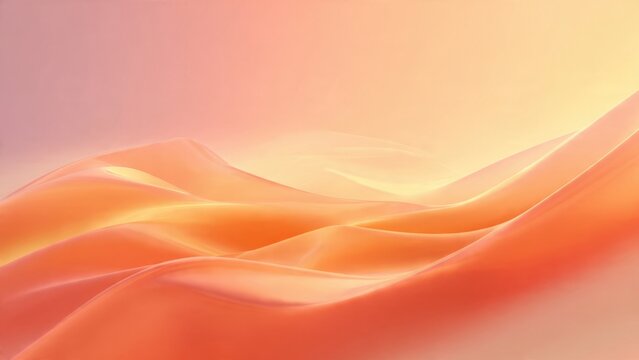 Abstract orange waves background - Powered by Adobe