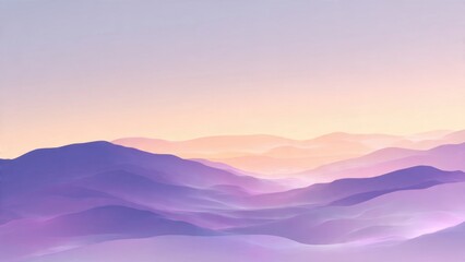 Obraz premium Dreamy Purple Mountainscape