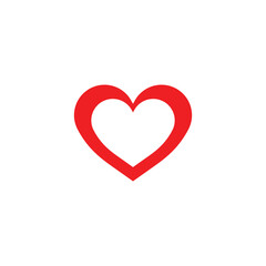 Valentine&rsquo;s Day Red Heart Outline