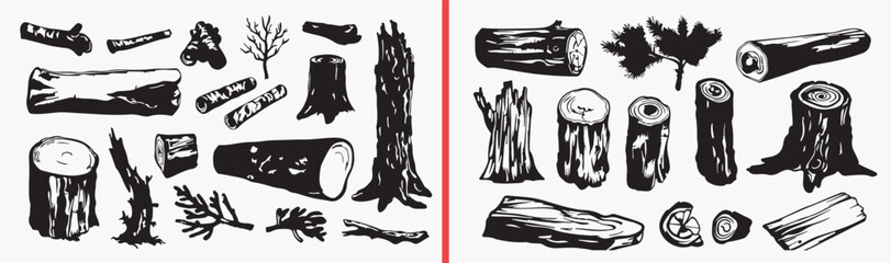 wood texture illustration, rustic wooden artwork, tree trunk drawing, natural wood clipart, hand drawn wood sketch, organic texture design, forest wood illustration, printable rustic art, tattoo wood  © Geetaroy