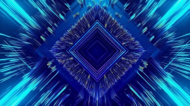 Abstract geometric neon pattern