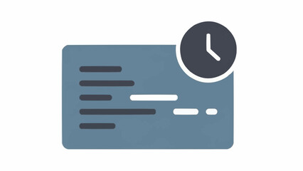 Fototapeta premium Digital Time Management Calendar Icon.