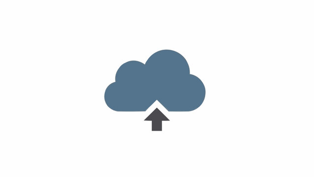 Cloud with upload arrow icon.