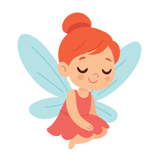 Gentle elf character sitting peacefully with closed eyes, ideal for bedtime themes, calming visuals, mindfulness articles, and soft fantasy storytelling.