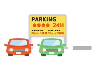 コインパーキングのイラスト