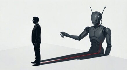 Minimal agentic AI shadow crisis, business autonomy denial concept