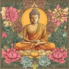 Buddha meditation spirituality zen buddhism peaceful art