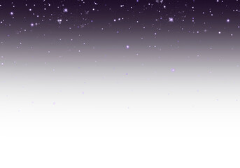 Obraz premium Dark midnight sky with subtle gradient and sparkling stars on Transparent Background