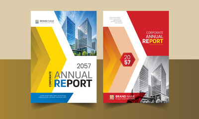 Corporate annual report and business brochure design template
