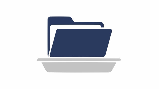 Files on a computer tray icon.