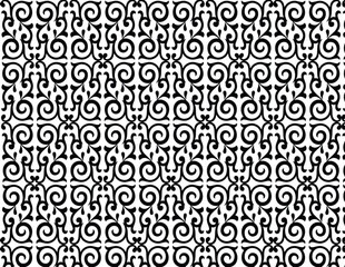 seamless damask corner scroll pattern