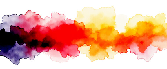 Vector colorful stroke of paint isolated on transparent grunge design elements