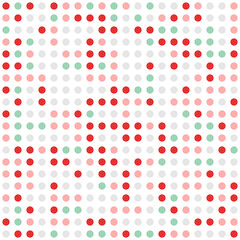 ドットパターン_赤と緑_背景透過