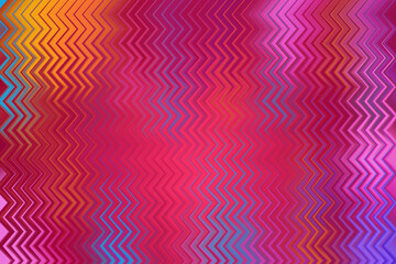 Abstract vibrant zigzag pattern with pink, orange, and blue color gradients
