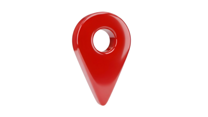Red Map Pin or Marker Icon.