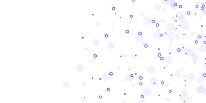 Abstract Purple Circle Background, An enchanting composition of overlapping and scattered, ethereal purple circles dancing on a plain canvas creating a sense of wonder.